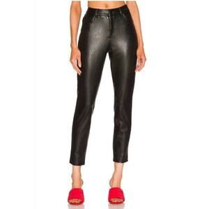 Commando Faux Leather 5-Pocket Pants Tapered‎ Straight Leg High Rise Size XL
